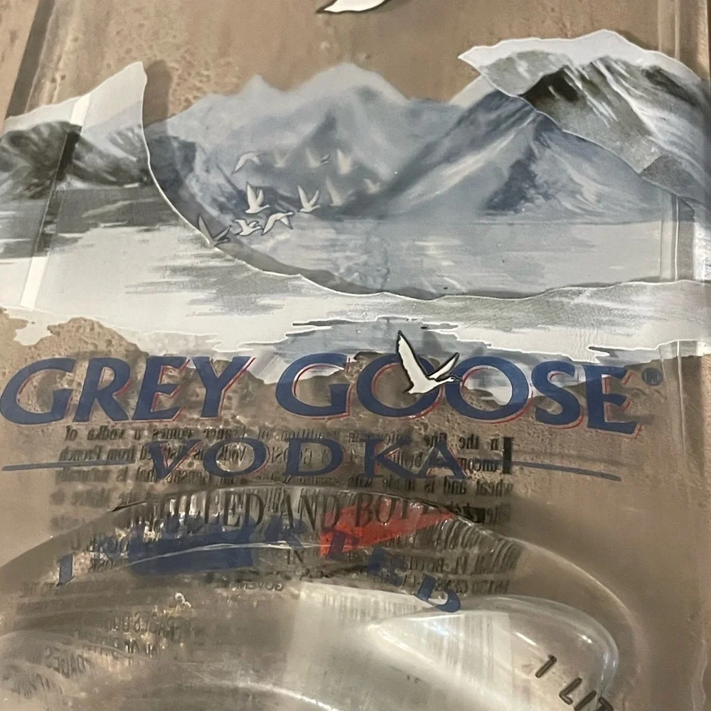 Rare Designed Grey Goose Vodka  Bottle Wall Mount bar decor glass alcohol